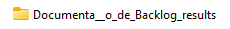 Estructura de carpetas extraída mostrando los directorios html y markdown