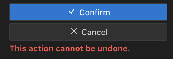 Diálogo de confirmação para restaurar checkpoint com arquivos e tarefa
